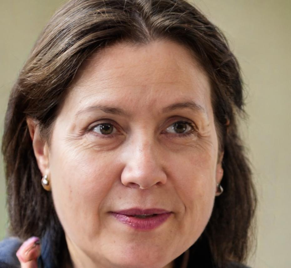 Marlene Bergström bei der Analyse von Finanzprognosen